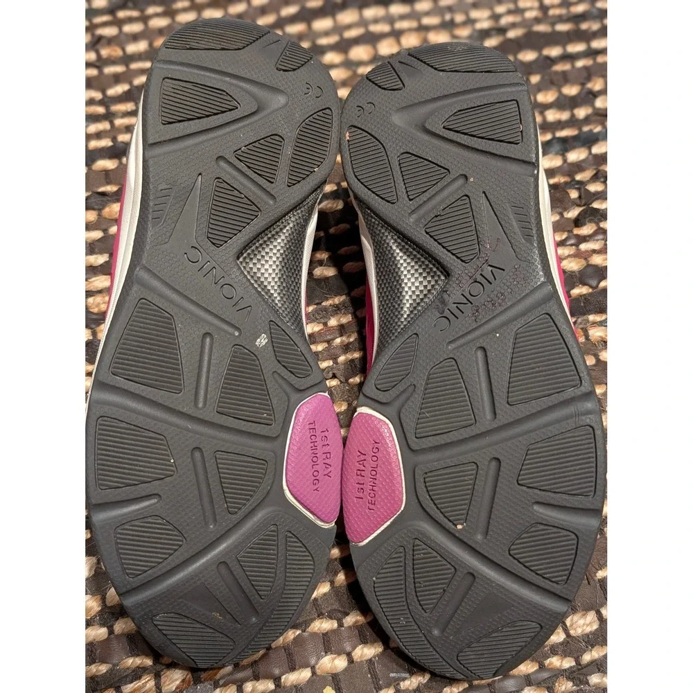 Vionic Venture Walking Shoes Pink Purple Orthotic Sneakers Womens size 7